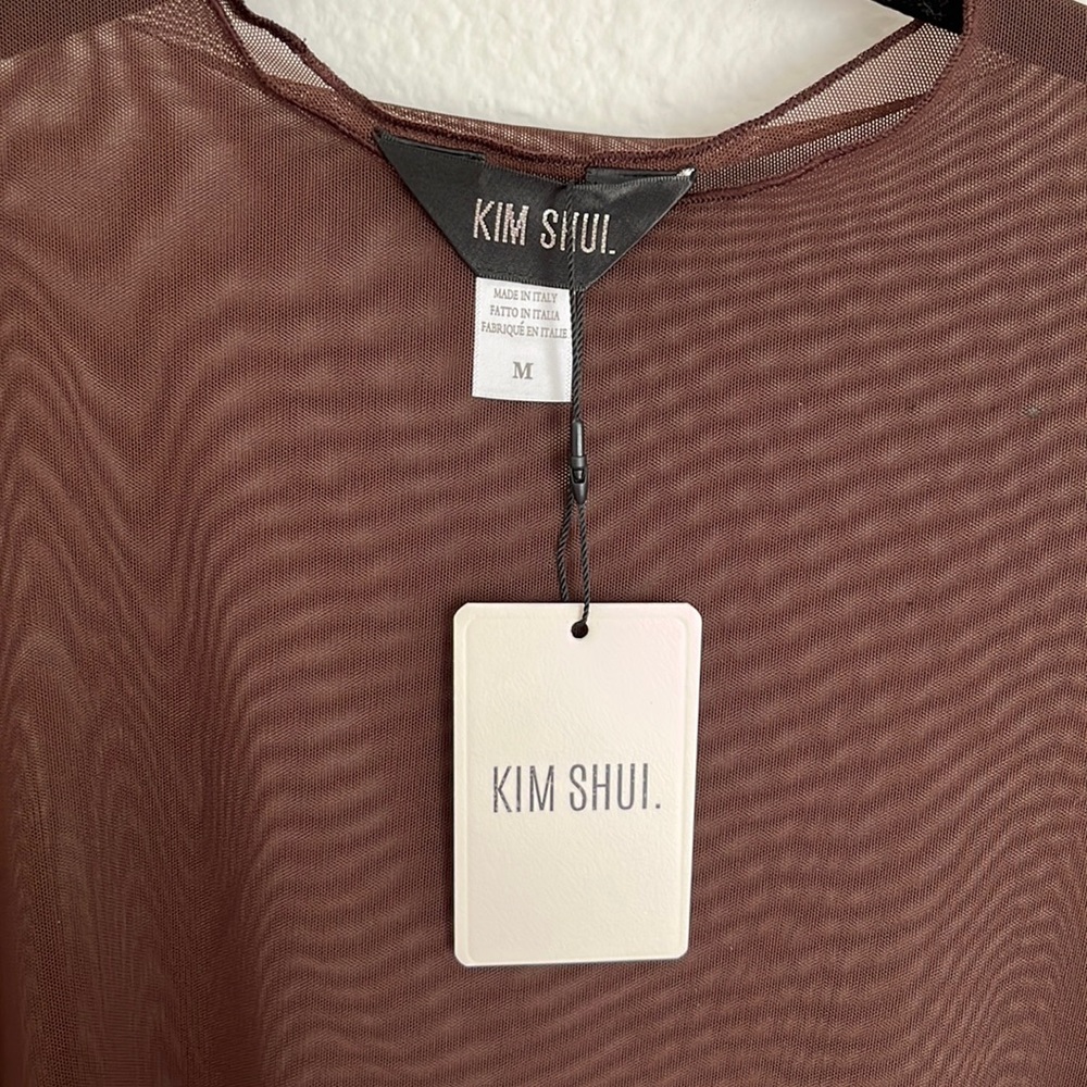 Kim Shui Brown Wrap Top - Picture 5 of 16